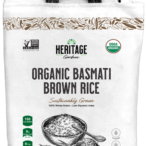 Heritage Bag Mock Organic Basmati Brown Rice 580x580